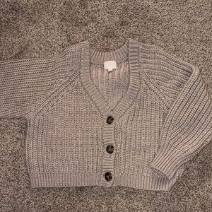 H&M Gray Knit Cardigan Sweater